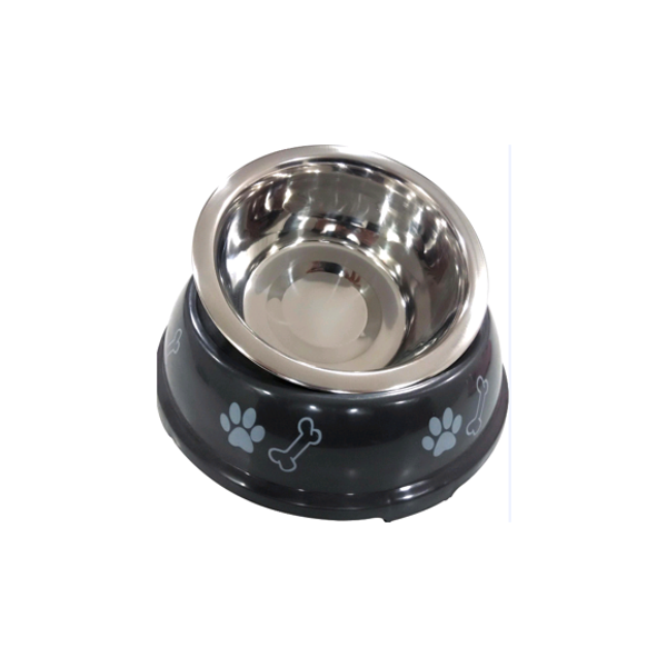 PLATO DE ACERO CON BASE DECORADA 8 OZ
