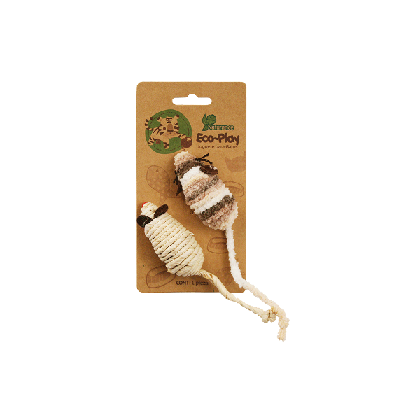 JUGUETE ECO PARA GATO RATONES 1