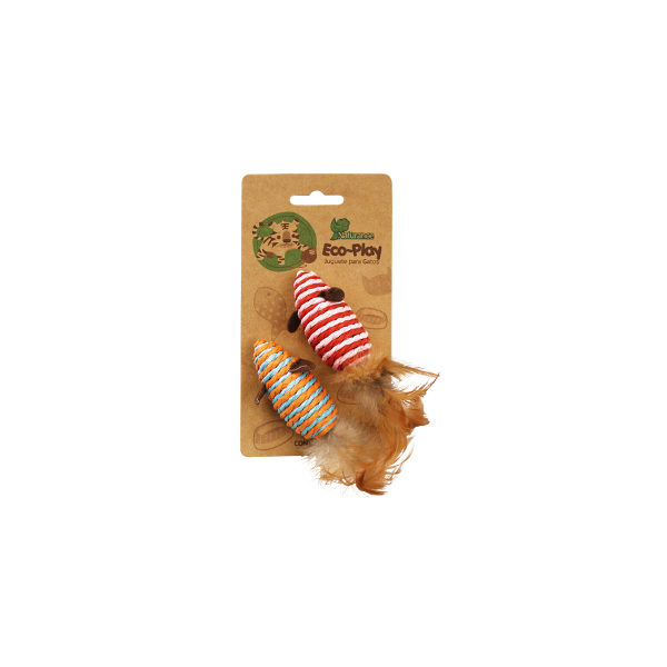 JUGUETE ECO PARA GATO RATONES 2