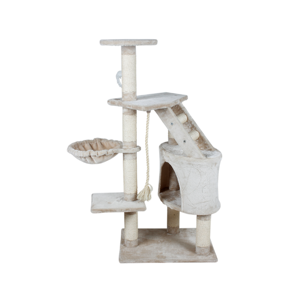 MUEBLE PARA GATO CON CASA Y HAMACA 120 CM