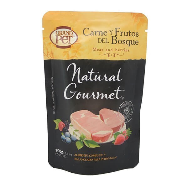 Natural Gourmet Pouch Carne y Frutos del Bosque