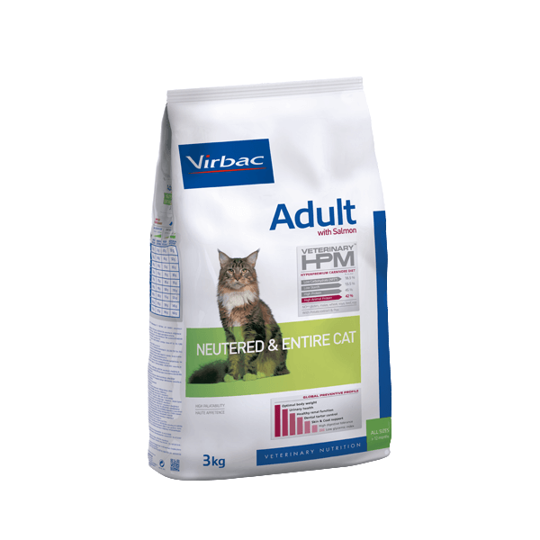 Virbac Veterinary HPM Adult with salmon Neutered & Entire Cat