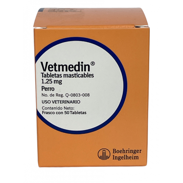VETMEDIN 1.25 MG 50 TABLETAS