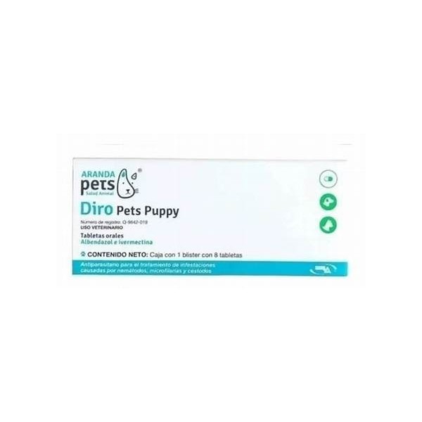 DIROPETS PUPPY 8 TABLETAS