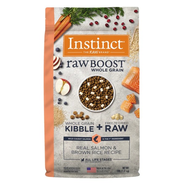 INSTINCT RAW BOOST WHOLE GRAIN SALMON PARA PERRO