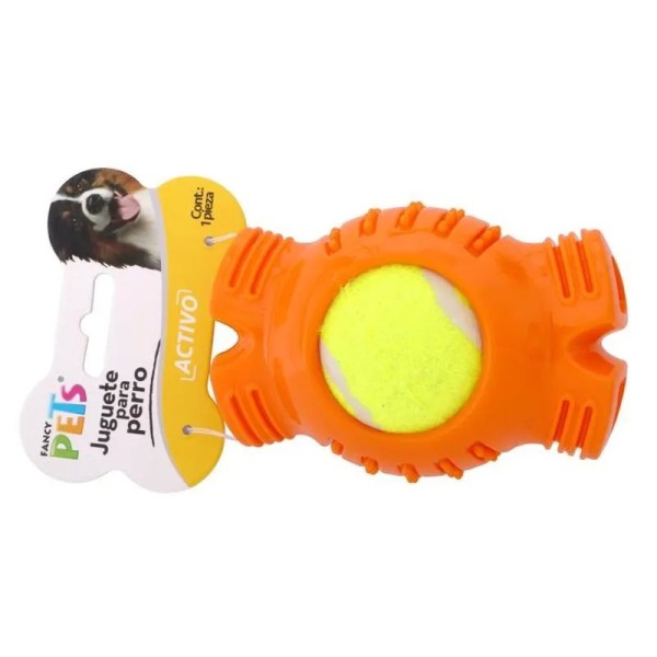 JUGUETE HUESO CON PELOTA DE TENIS