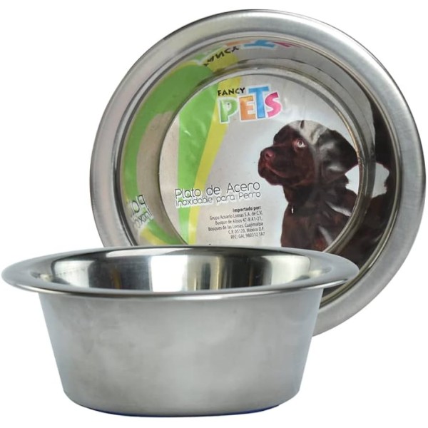 PLATO DE ACERO BASE ANTIDERRAPANTE 32 OZ