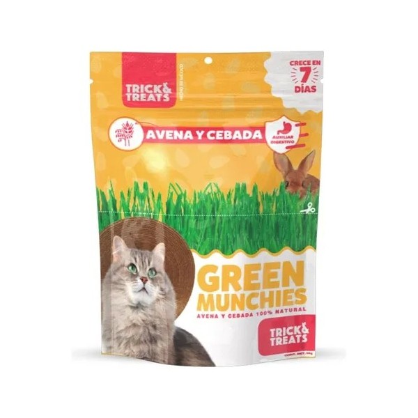 PASTO DE AVENA Y CEBADA GREEN MUNCHIES