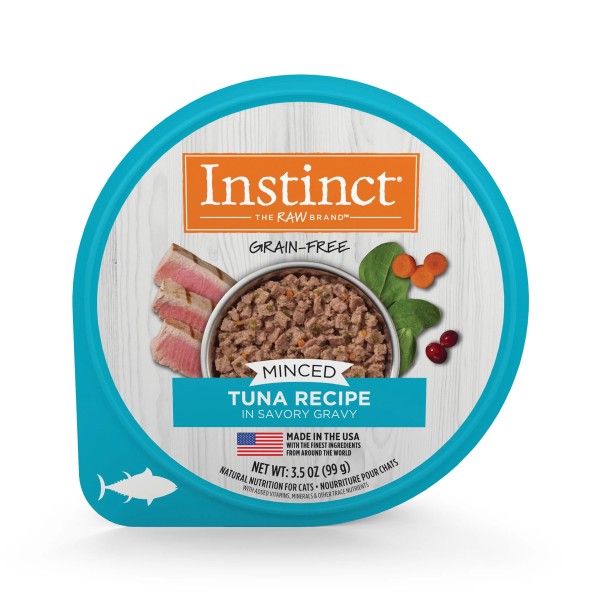 INSTINCT ORIGINAL MINCED CUPS PARA GATO, SABOR ATUN  . 99 G