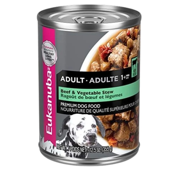 EUKANUBA ADULT BEEF AND VEGETABLE STEW LATA
