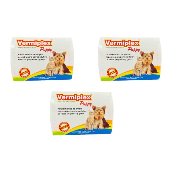 VERMIPLEX PUPPY TABLETAS