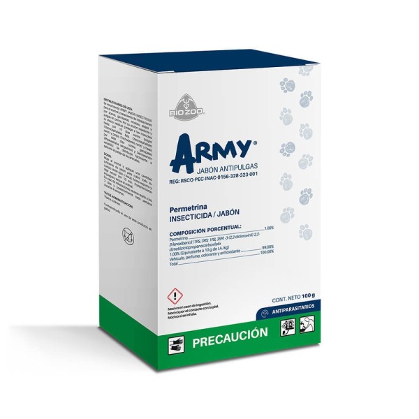ARMY JABÓN ANTIPULGAS