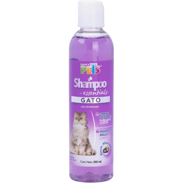 SHAMPOO ESSENTIALS PARA GATOS CON AROMA A MORA AZUL