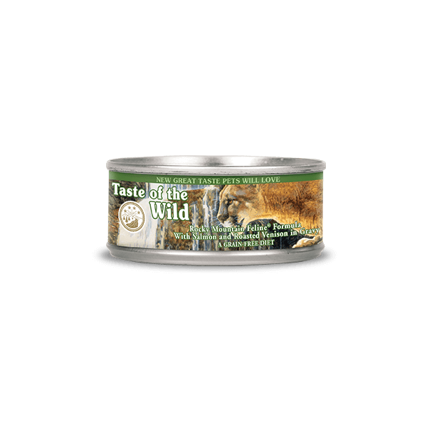 Caja de Latas Taste Of The Wild Dog Rocky Mountain Feline (Venado Asado Salmon Ahumado)