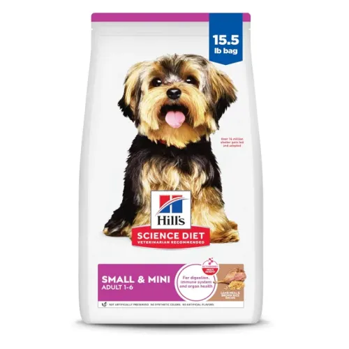 HILLS ADULT SMALL  &  MINI LAMB AND RICE