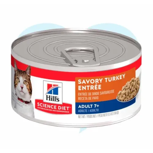 HILLS ADULT 7+ ORIGINAL PAVO LATA FELINE