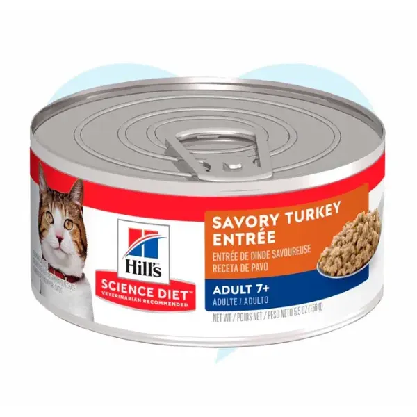 HILLS ADULT 7+ ORIGINAL PAVO LATA FELINE