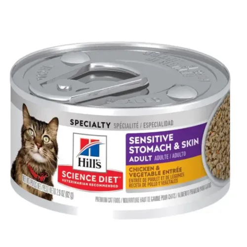 HILLS SENSITIVE STOMACH & SKIN LATA FELINE