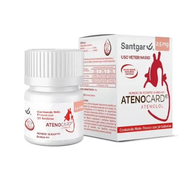 Atenocard Santgar - Caja de 30 tabletas