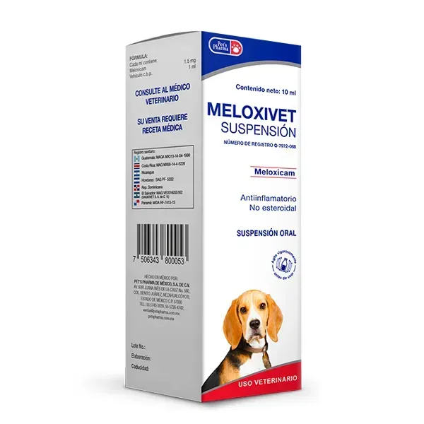 Meloxivet Suspensión Oral | Antiinflamatorio Perros y Gatos