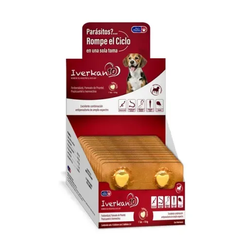 IVERKAN 10 EXHIBIDOR 30TABS