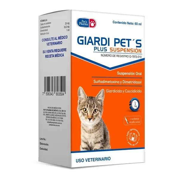 GIARDI PETS PLUS SUSPENSION GATOS 60ML