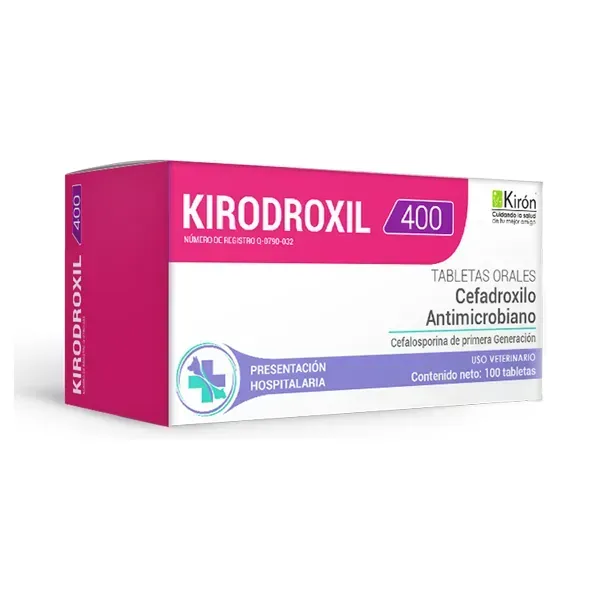 Kirodroxil 400 mg 100 Tabletas Antibiótico Perros Medianos y Grandes | Estación Mascota