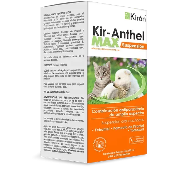 KIR-ANTHEL MAX SUSPENSION 200ML