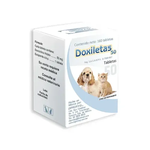 DOXILETAS TABLETAS 50 MG 20TABLETAS 2