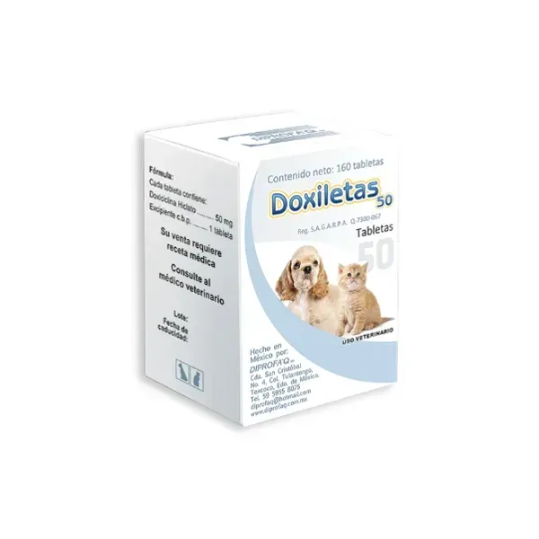 DOXILETAS TABLETAS 50 MG 160TABLETAS