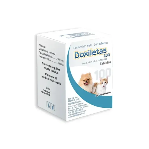 DOXILETAS TABLETAS 100 MG 160TABLETAS