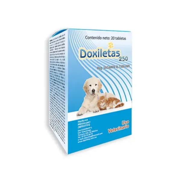 DOXILETAS TABLETAS 250 MG 20TABLETAS