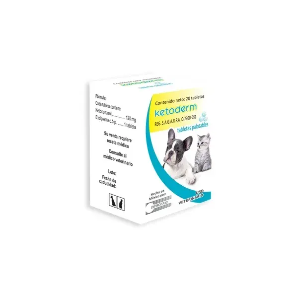 KETODERM TABLETAS 120 MG