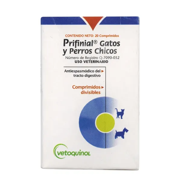 PRIFINIAL COMPRIMIDOS 7MG 20COMPRIMIDOS VETOQUINOL