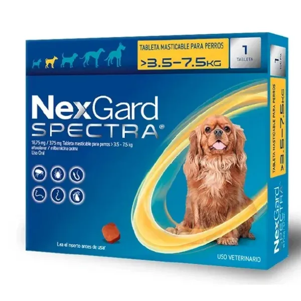 NEXGARD SPECTRA 3.5 – 7.5 KG