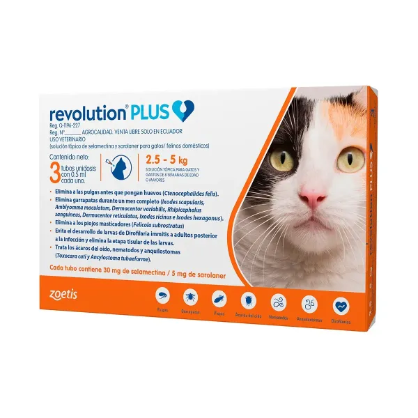 REVOLUTION PLUS 0.5ML 2.5-5KG ZOETIS