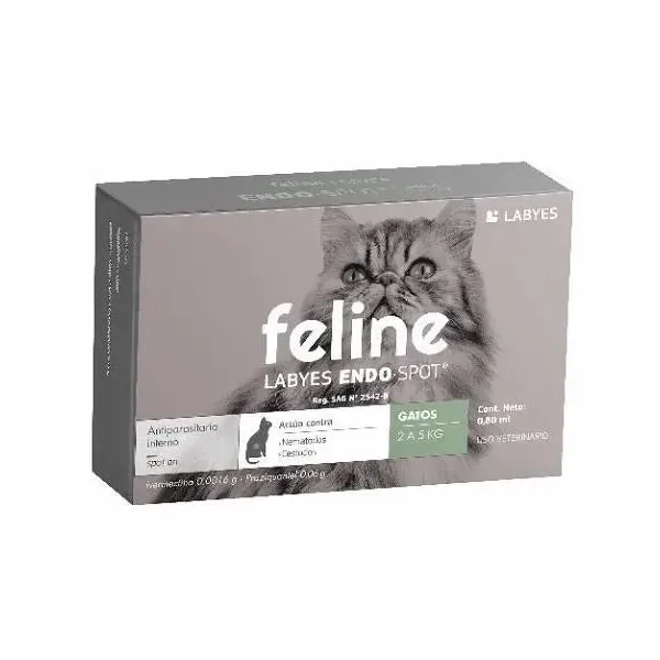 FELINE ENDO SPOT 2 A 5KG LABYES