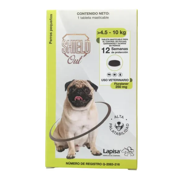 SHIELD OUT 250MG 4.5-10KG LAPISA