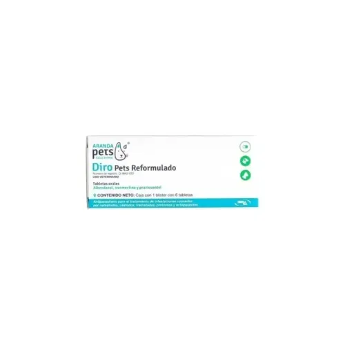 DIRO PETS REFORMULADO 6 TABLETAS ARANDA