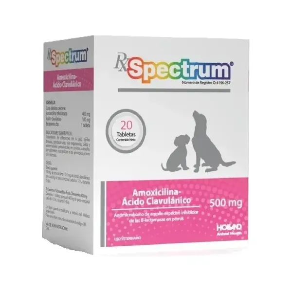 SPECTRUM AMOXICILINA ÁCIDO-CLAVULÁNICO 500 MG