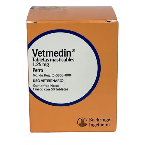 VETMEDIN 1.25 MG 50 TABLETAS