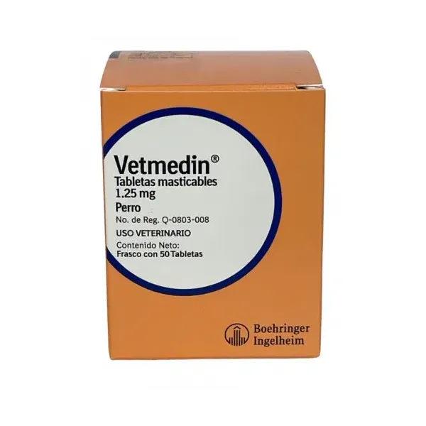 VETMEDIN 1.25 MG 50 TABLETAS