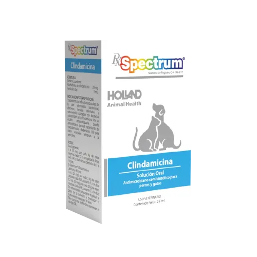 Spectrum Clindamicina (Suspensión Oral) 25 ml | Estación Mascota