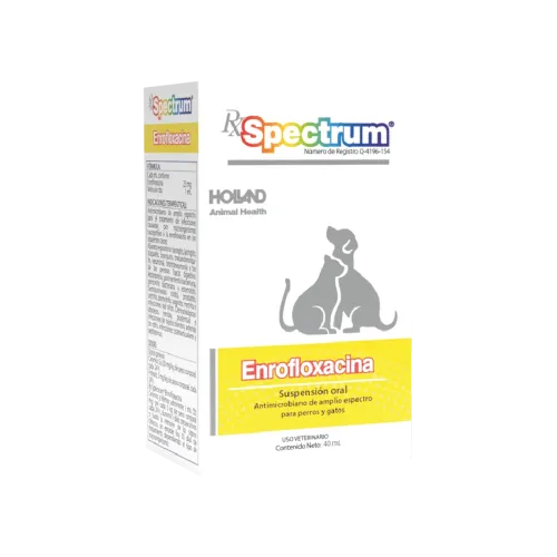 Spectrum Enrofloxacina (Suspensión Oral) 40 ml | Estación Mascota