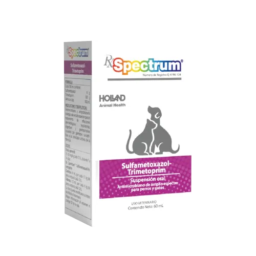 Spectrum Sulfametoxazol-Trimetoprim (Suspensión) 60 ml | Estación Mascota