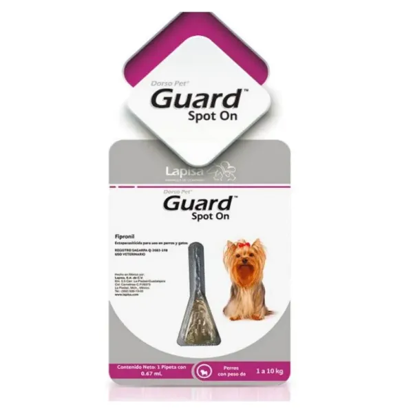 DORSO PET GUARD SPOT ON 1-10KG 0.67ML LAPISA