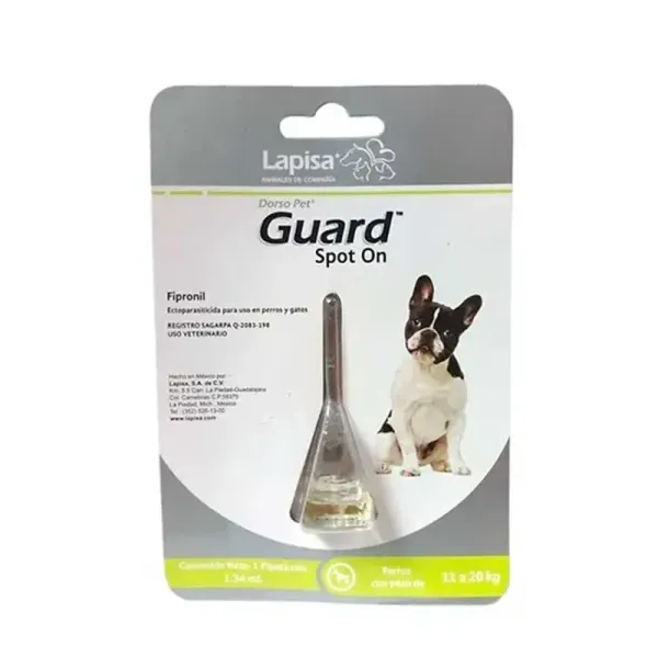 DORSO PET GUARD SPOT ON 11-20KG 1.34ML LAPISA