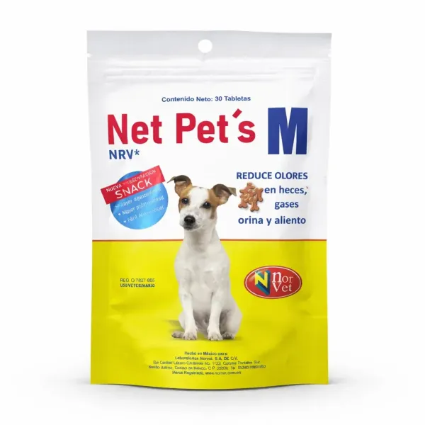 Net Pets M Agente Desodorizante Fecal 30 Tabletas | Estación Mascota