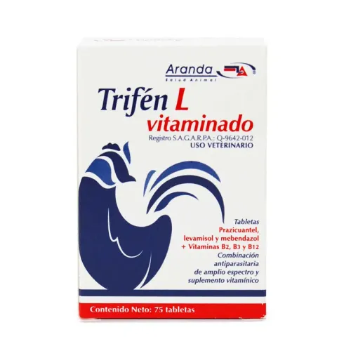 Trifen L Vitaminado 75 Tabletas Antiparasitario | Estación Mascota
