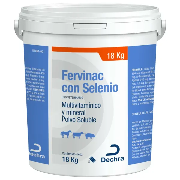FERVINAC CON SELENIO 18KG DECHRA